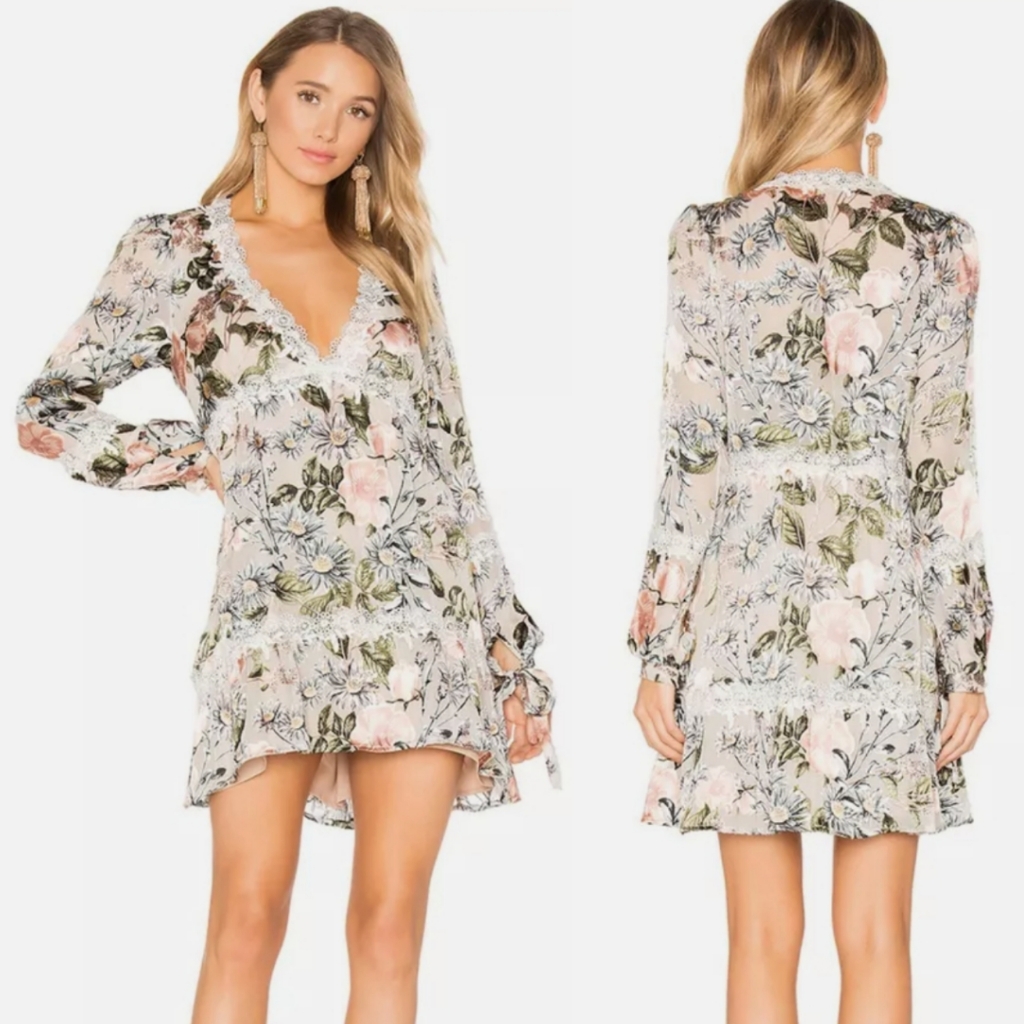 For Love & Lemons | Luciana Floral Swing Dress